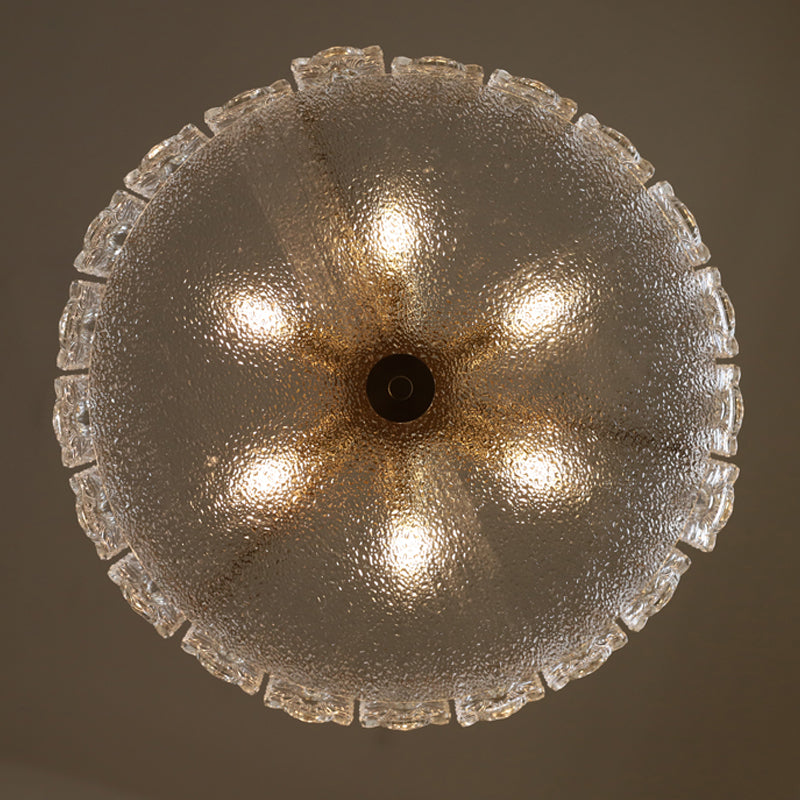 Contemporary Ceiling Lamp Simplicity Glass Flush Mount Light Fixture