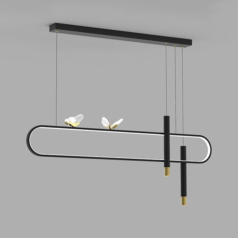 3-Light Modern Style Island Pendants Metal Pendant Lights for Dining Room