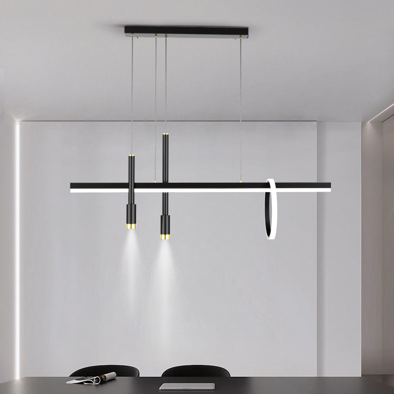 4-Lights Modern Style Island Pendants Metal Pendant Lights for Dining Room