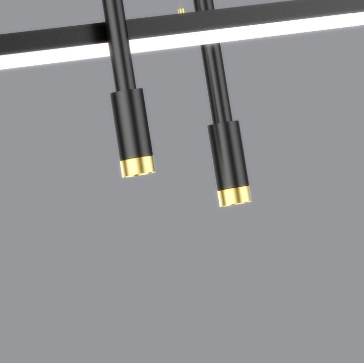 4-Lights Modern Style Island Pendants Metal Pendant Lights for Dining Room
