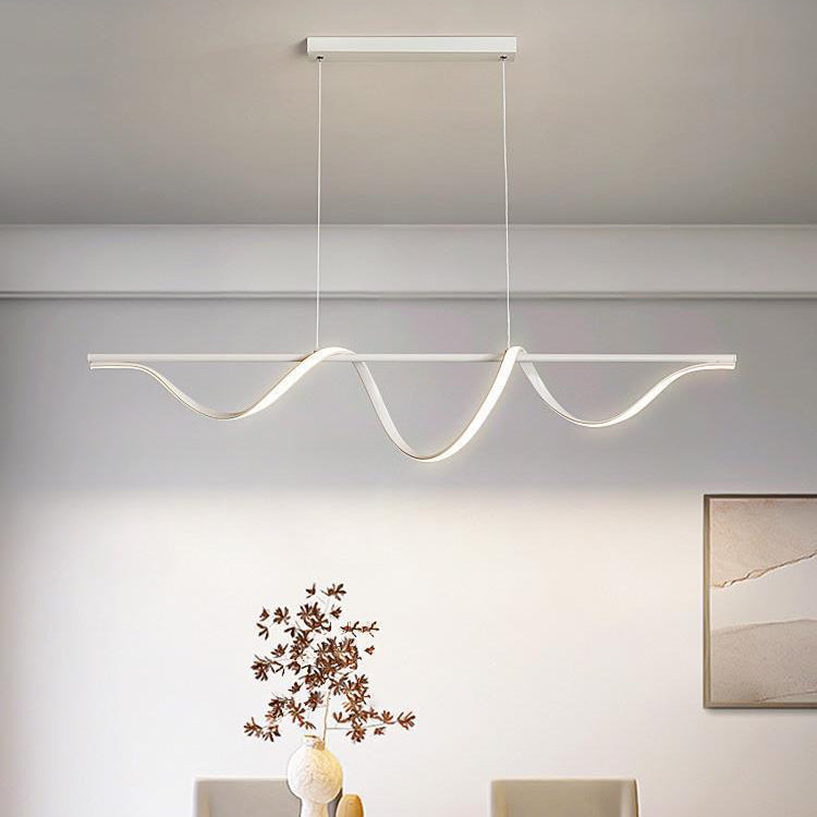 Modern Single White Kitchen Island Lighting LED Island Pendant Lighting