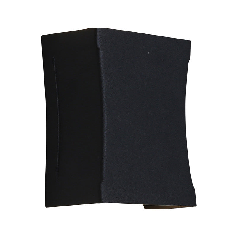 Modern Style Geometry Shape Wall Sconce Metal 2 Light Sconces for Outdoor