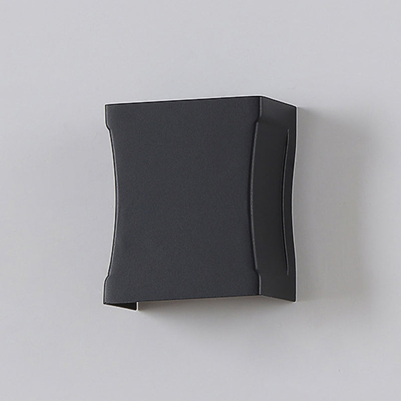 Modern Style Geometry Shape Wall Sconce Metal 2 Light Sconces for Outdoor