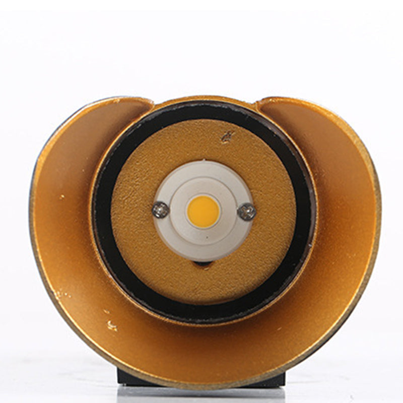 Modern Style Curl Shape Wall Sconce Metal 2 Light Sconces for Outdoor