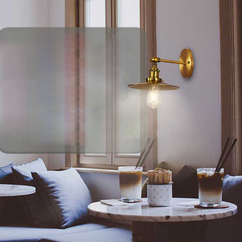 Industrial Style Cone Shape Wall Sconce Metal 1 Light Sconces for Bedroom