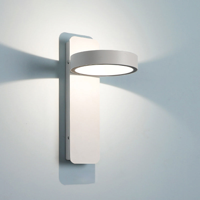 Metal Drum Wall Light Fixture Minimalist 1 Light Wall Lighting for Bedroom