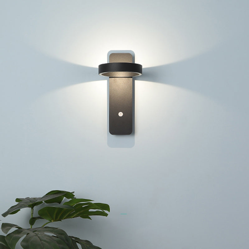 Metal Drum Wall Light Fixture Minimalist 1 Light Wall Lighting for Bedroom