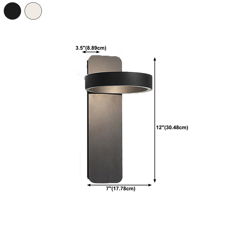 Metal Drum Wall Light Fixture Minimalist 1 Light Wall Lighting for Bedroom