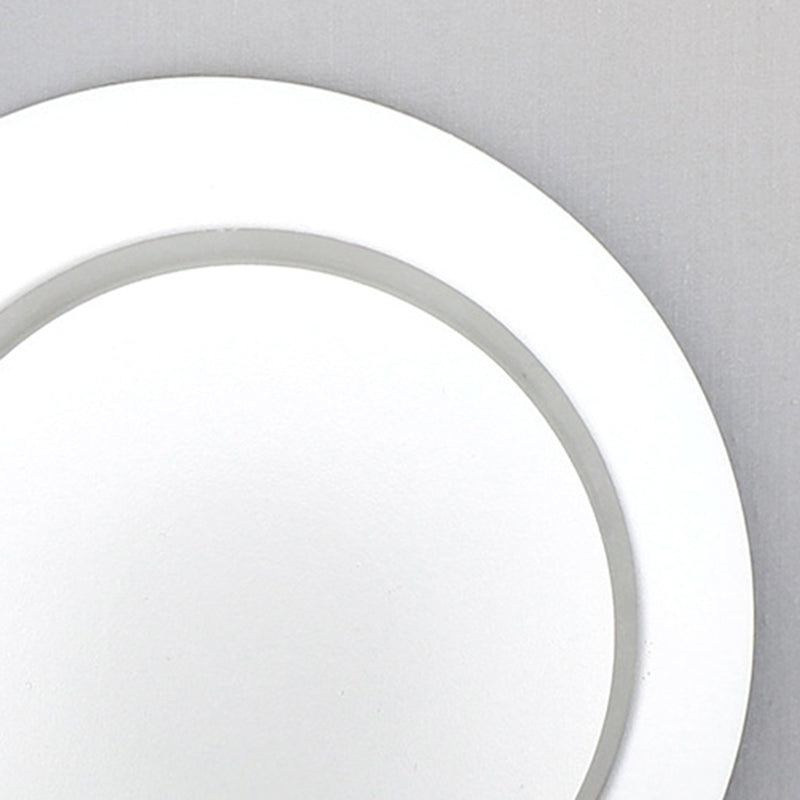 Round Disc Shape Wall Sconce Modern Style Acrylic 1 Light Sconce in Black / White