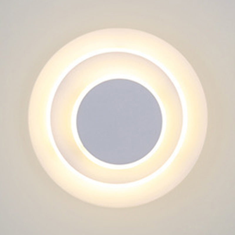 Contemporary Layered Wall Light Sconce Metal 3 Lights Flush Mount Wall Sconce