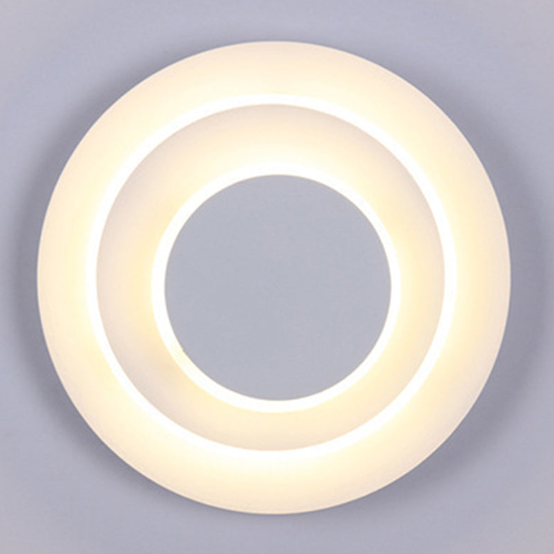 Contemporary Layered Wall Light Sconce Metal 3 Lights Flush Mount Wall Sconce