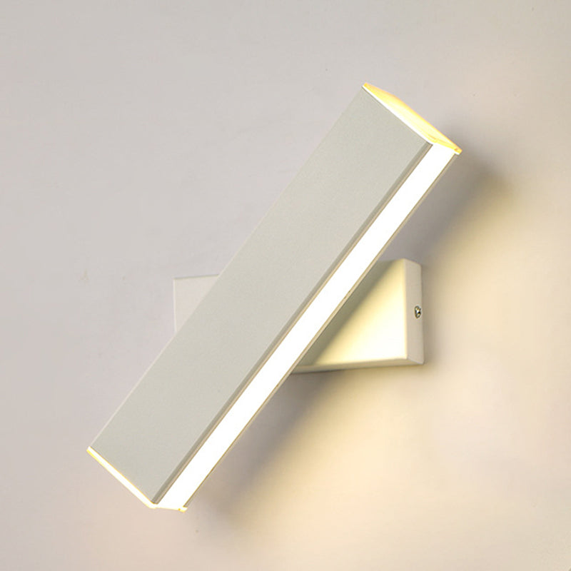 Linear Wall Mount Lighting Simple Metal 1 Light Wall Mounted Light for Bedroom