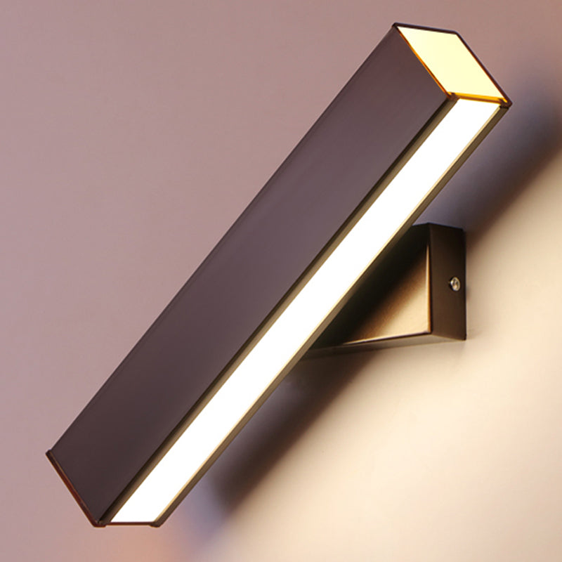 Linear Wall Mount Lighting Simple Metal 1 Light Wall Mounted Light for Bedroom