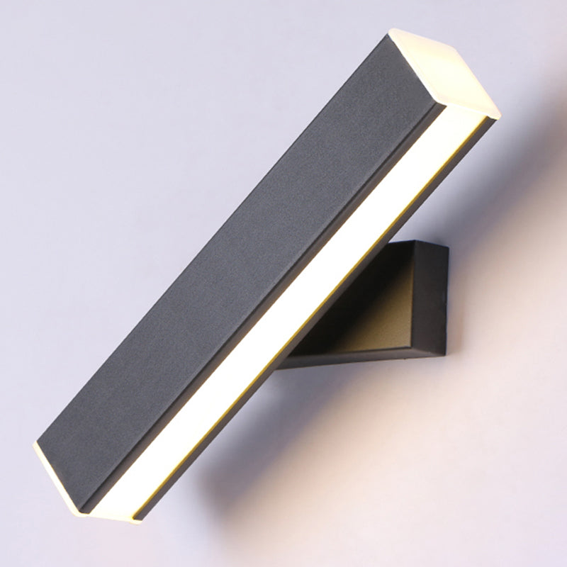 Linear Wall Mount Lighting Simple Metal 1 Light Wall Mounted Light for Bedroom