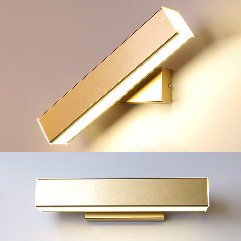 Linear Wall Mount Lighting Simple Metal 1 Light Wall Mounted Light for Bedroom
