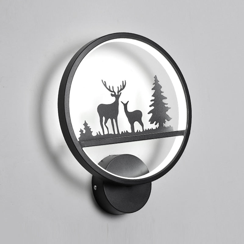 Metal Modern Wall Sconce Geometric Shape Wall Light with Silicone Shade for Bedroom