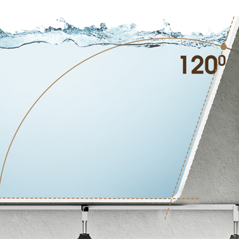 Rectangle Soaking Bathtub Freestanding Acrylic Bathtub with Faucet