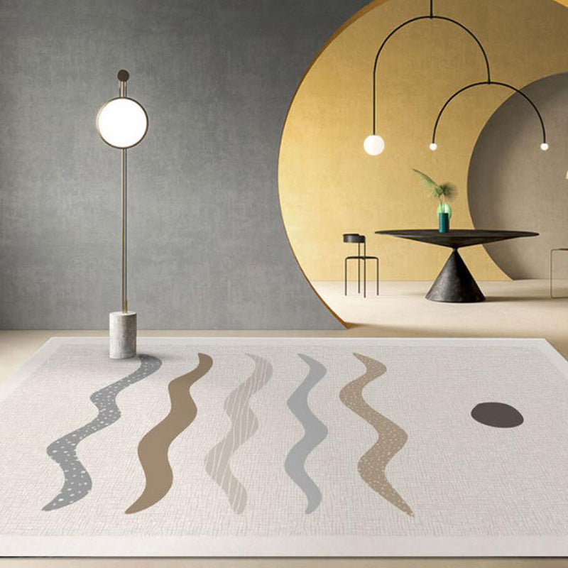 Modern Carpet Polyester Graphic Carpet Washable Carpet for Home Decor