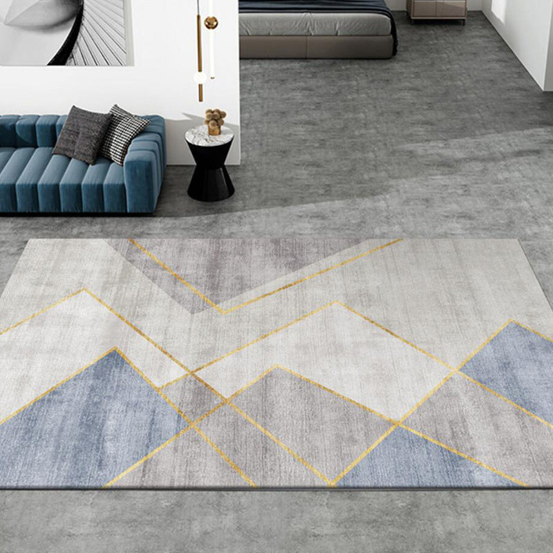 Modern Carpet Polyester Graphic Carpet Washable Carpet for Home Decor