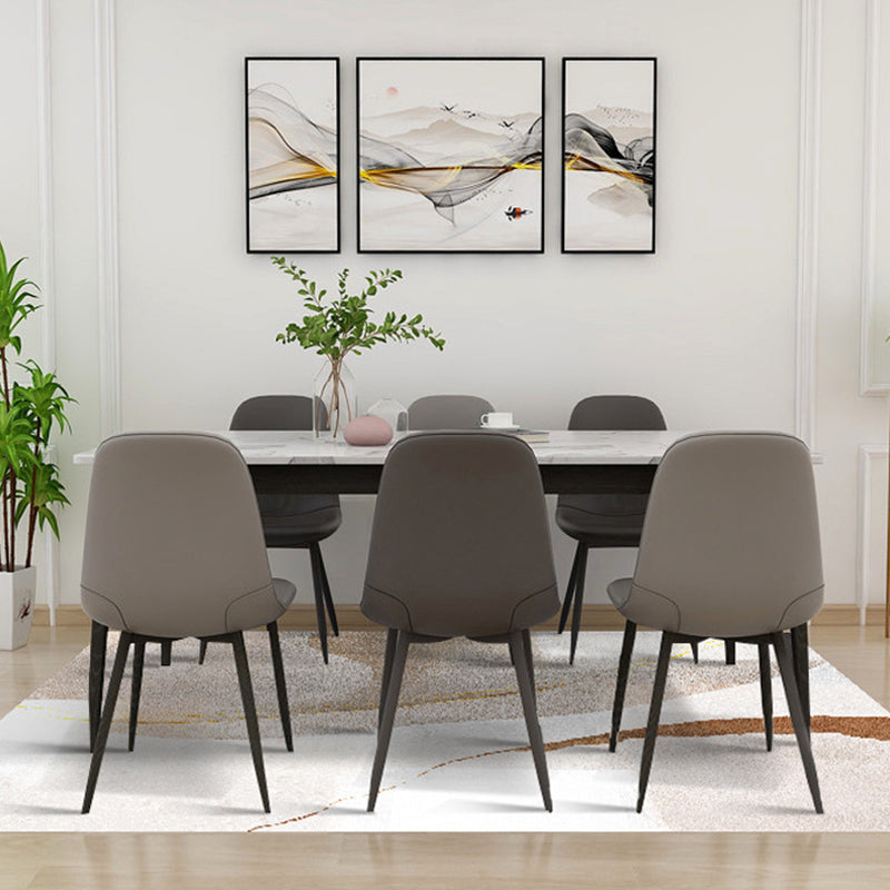 Grey Modern Carpet Polyester Graphic Carpet Stain Resistant Carpet for Drawing Room