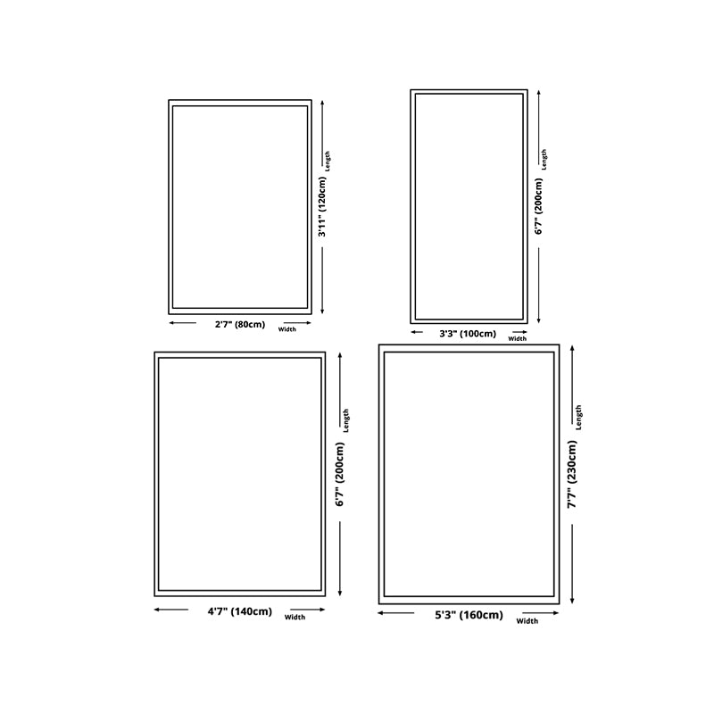 Modern Rug Gray Polyester Abstract Graphic Rug Stain Resistant Rug for Living Room