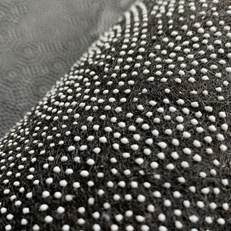 Brown Modern Rug Polyester Line Rug Washable Rug for Bedroom