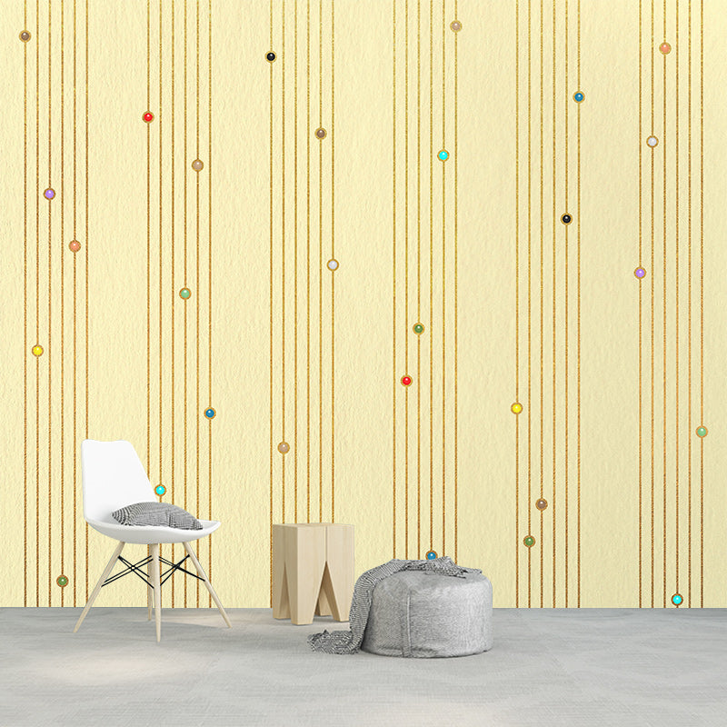 Modern Style Illustration Mural Wallpaper Stripe Indoor Wall Mural