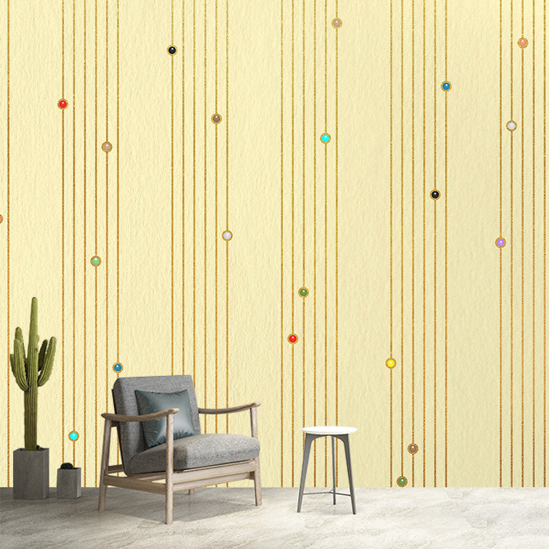 Modern Style Illustration Mural Wallpaper Stripe Indoor Wall Mural