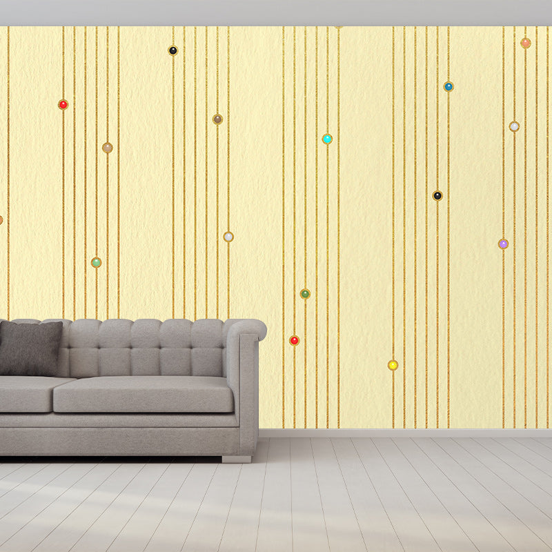 Modern Style Illustration Mural Wallpaper Stripe Indoor Wall Mural