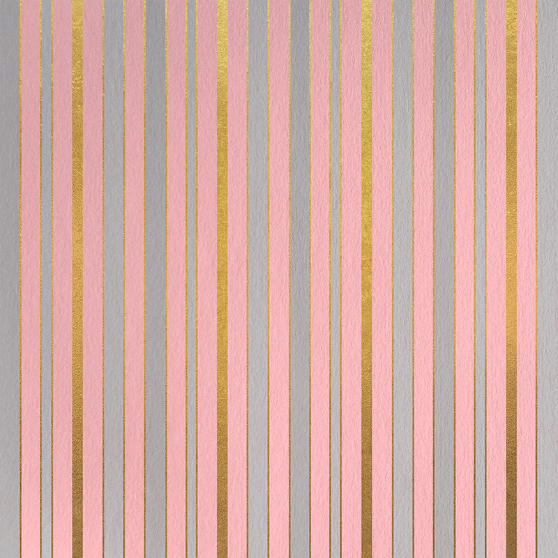 Illustration Stain Resistant Mural Wallpaper Stripe Sleeping Room Wall Mural