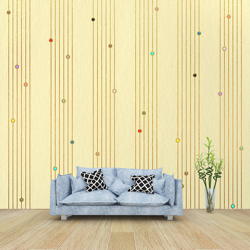 Modern Illustration Wallpaper Watercolor Texture Environment Friendly Bedroom Wall Mural