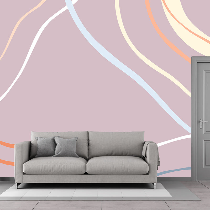 Abstract Art Resistant Mural Wallpaper Environment Friendly Sleeping Room Wall Mural