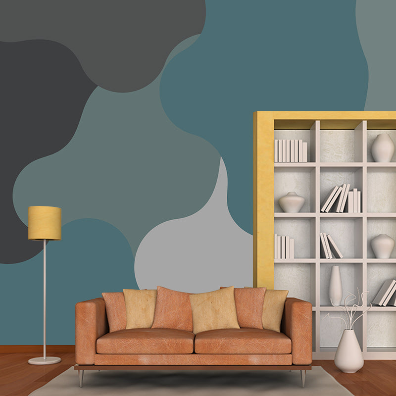 Abstract Art Resistant Mural Wallpaper Environment Friendly Sleeping Room Wall Mural