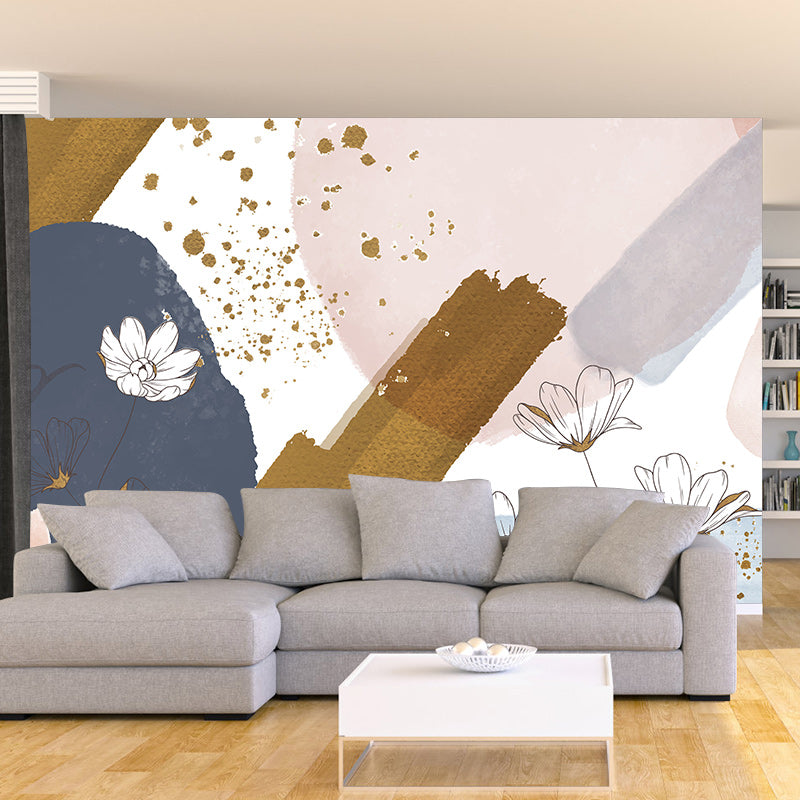 Illustration Wall Mural Wallpaper Plant Decoration Sitting Room Wall Mural