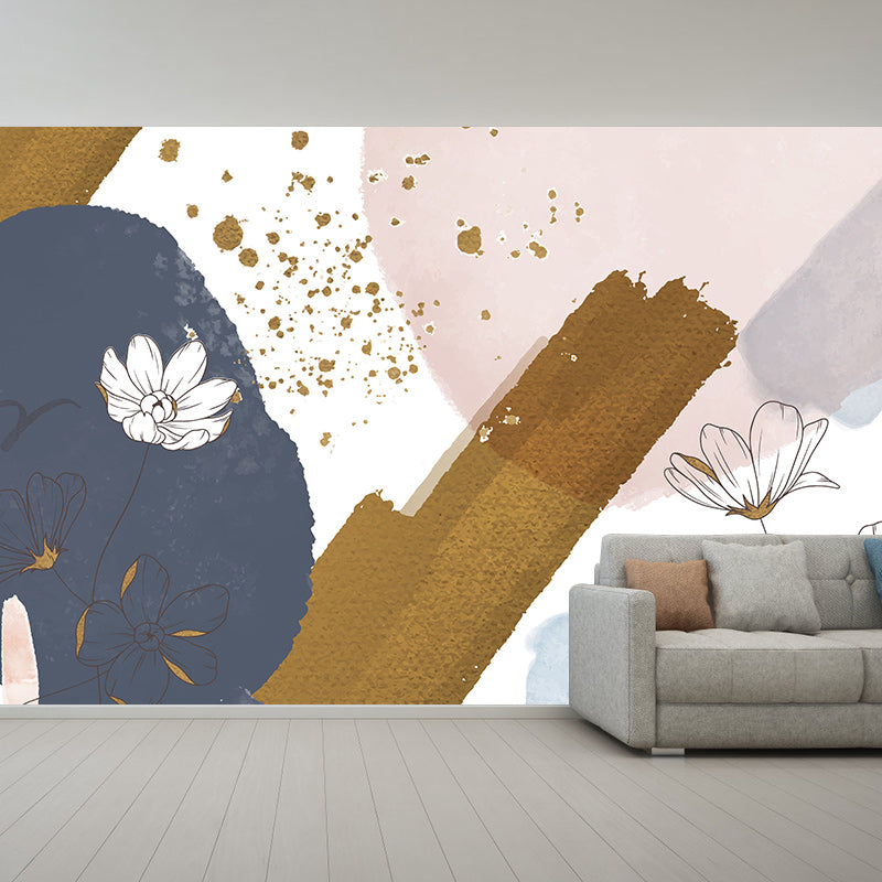 Illustration Wall Mural Wallpaper Plant Decoration Sitting Room Wall Mural