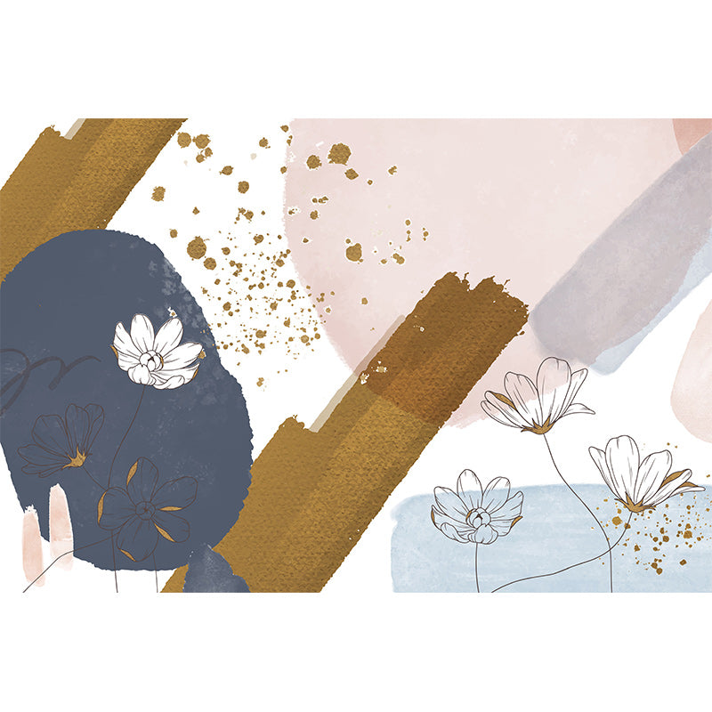 Illustration Wall Mural Wallpaper Plant Decoration Sitting Room Wall Mural