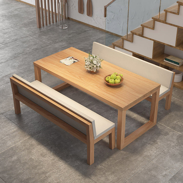 Modern 1/3/5 Pieces Dining Set Rectangle Pine Wood Dining Table for Dining Room