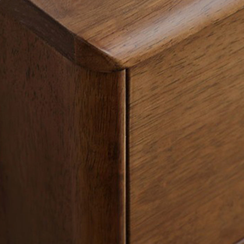 Contemporary Home Storage Chest Rubber Wood Chest with Drawers