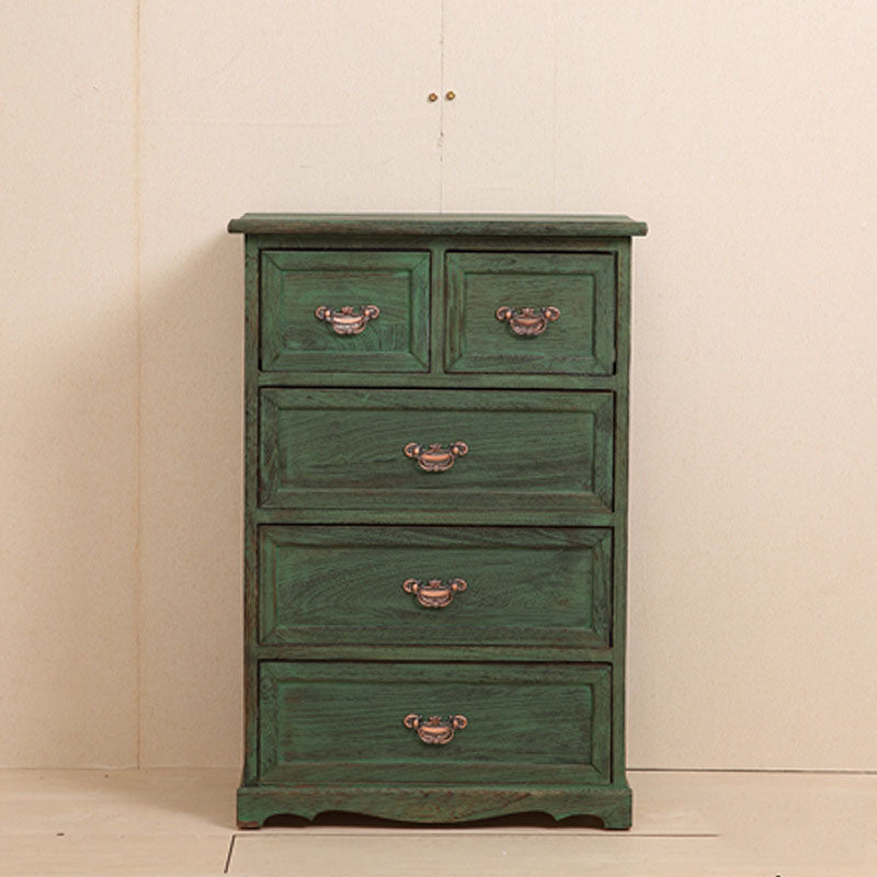 Nautical Bedroom 12" Wide Storage Chest Wooden Vertical Chest with Drawers