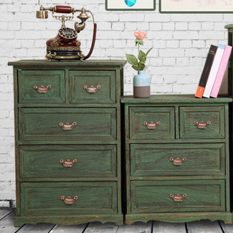 Nautical Bedroom 12" Wide Storage Chest Wooden Vertical Chest with Drawers