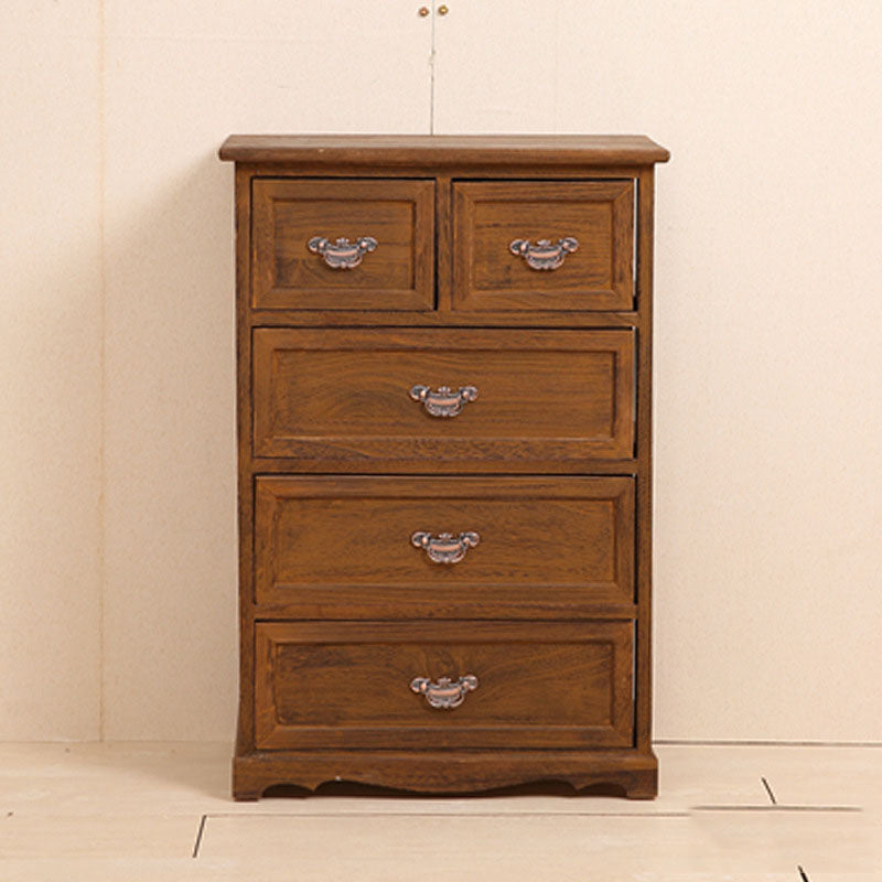 Nautical Bedroom 12" Wide Storage Chest Wooden Vertical Chest with Drawers