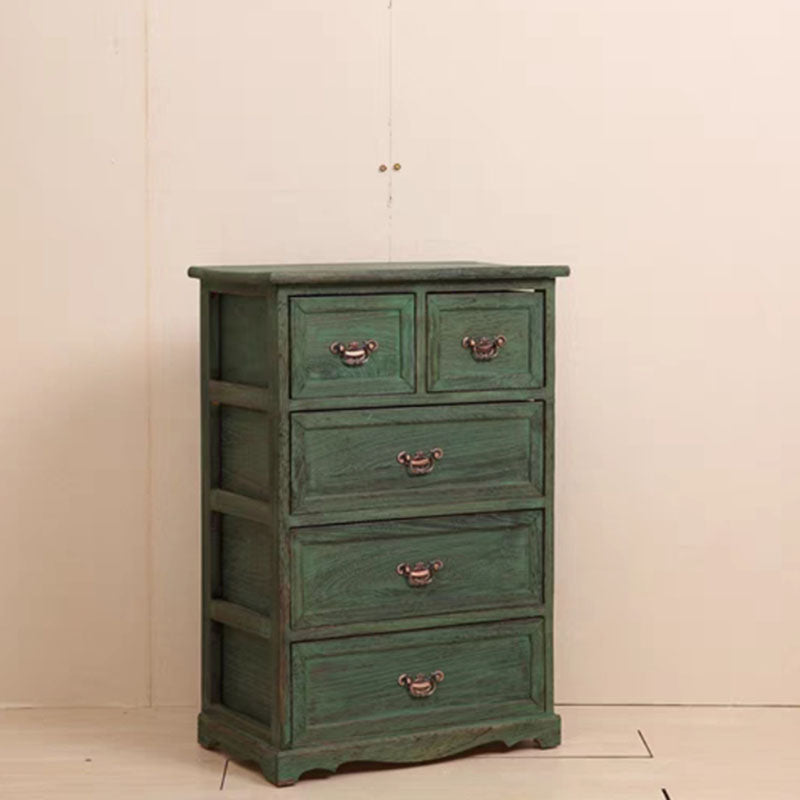 Nautical Bedroom 12" Wide Storage Chest Wooden Vertical Chest with Drawers