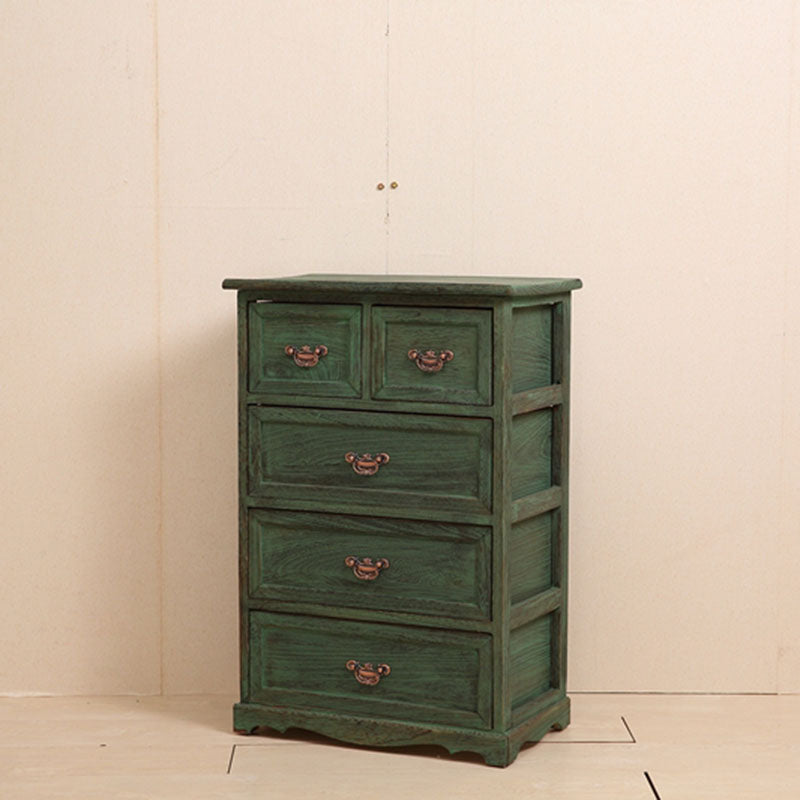 Nautical Bedroom 12" Wide Storage Chest Wooden Vertical Chest with Drawers