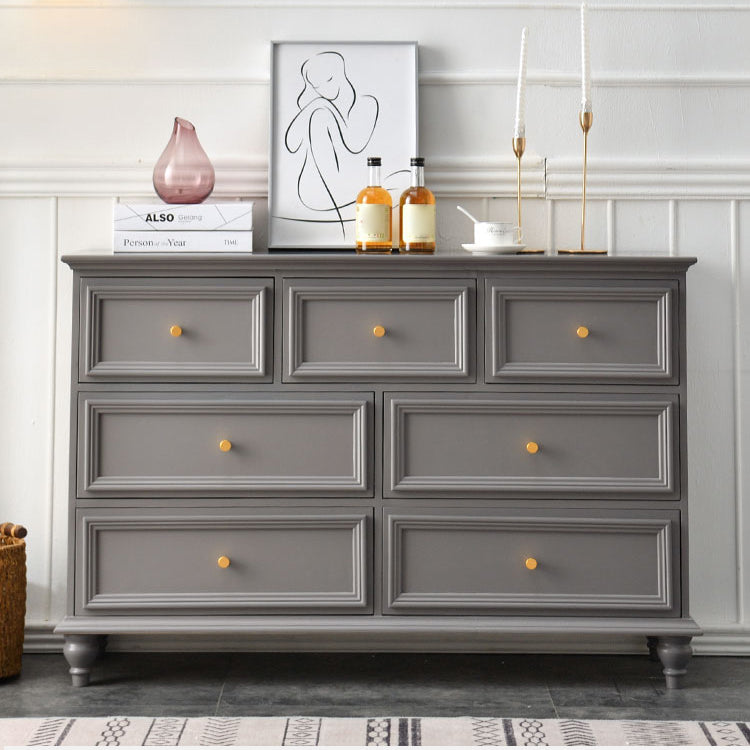 Contemporary 13.7" Wide Storage Chest 6 Soft-Close Drawers Chest