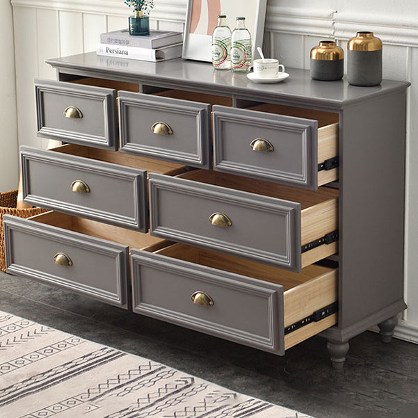 Contemporary 13.7" Wide Storage Chest 6 Soft-Close Drawers Chest