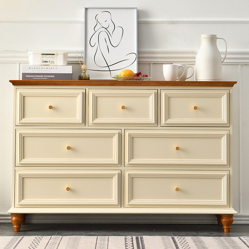 Contemporary 13.7" Wide Storage Chest 6 Soft-Close Drawers Chest