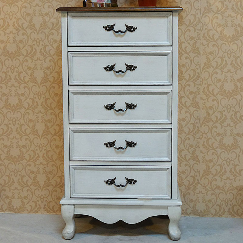 Bedroom Storage Chest Wooden Nautical Vertical Chest with Drawers