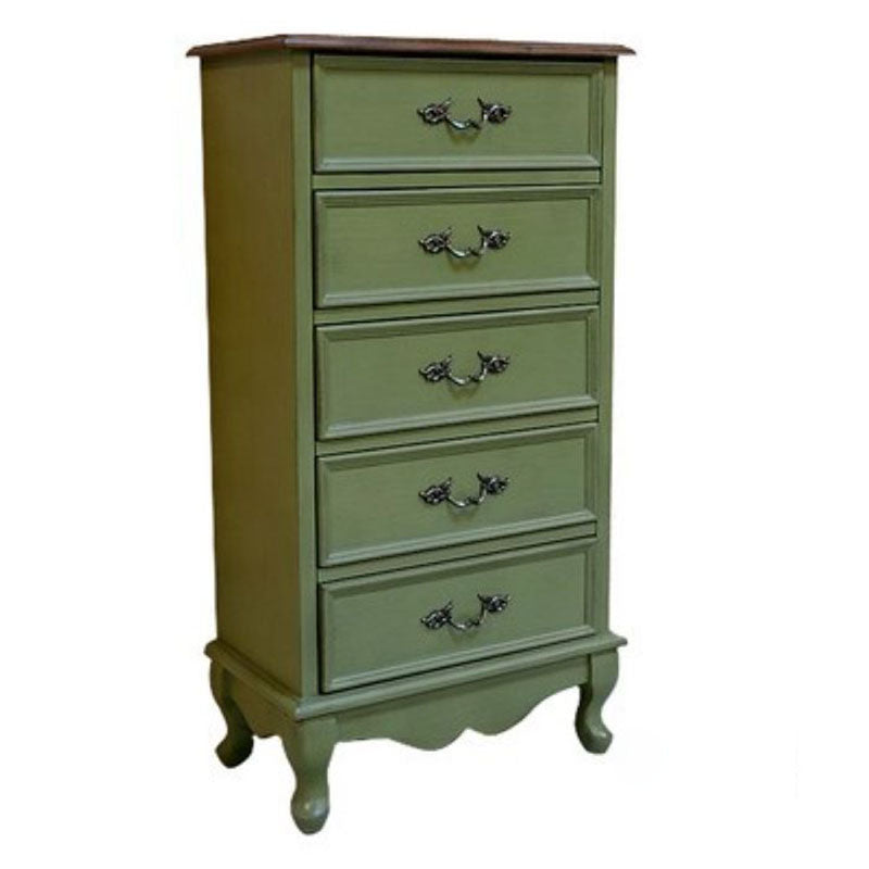 Bedroom Storage Chest Wooden Nautical Vertical Chest with Drawers