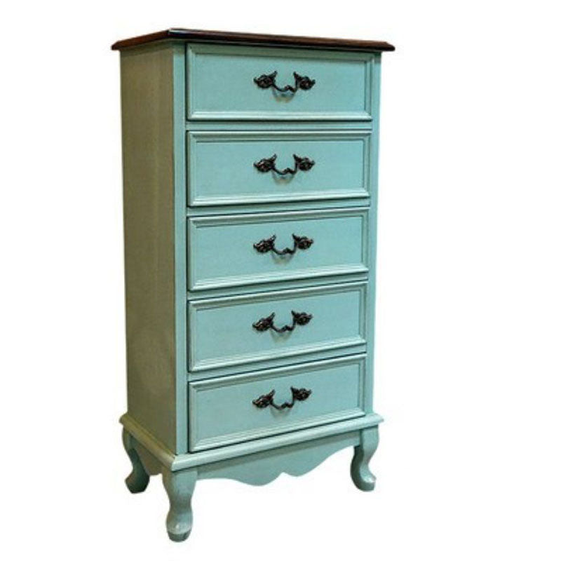 Bedroom Storage Chest Wooden Nautical Vertical Chest with Drawers
