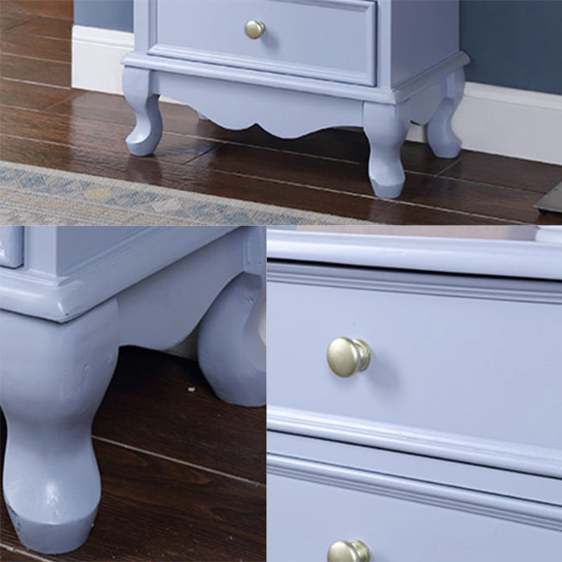 Bedroom Storage Chest Wooden Nautical Vertical Chest with Drawers